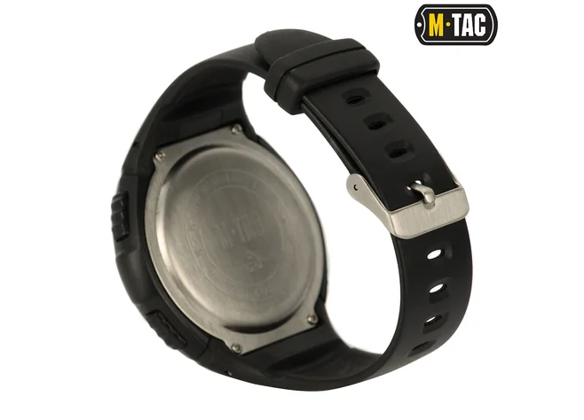 Годинник тактичний M-Tac з крокоміром Black Фото 2